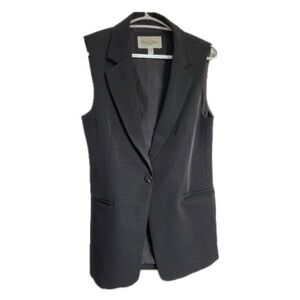 Haver & Blair Women’s Black Sleeveless Collared Vest SZ.S